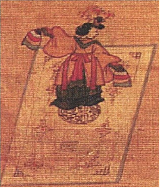 춘앵전 정재도: 헌종 무신년에 춘앵전을 추고있는 여령 채란 기획 춤1.jpg